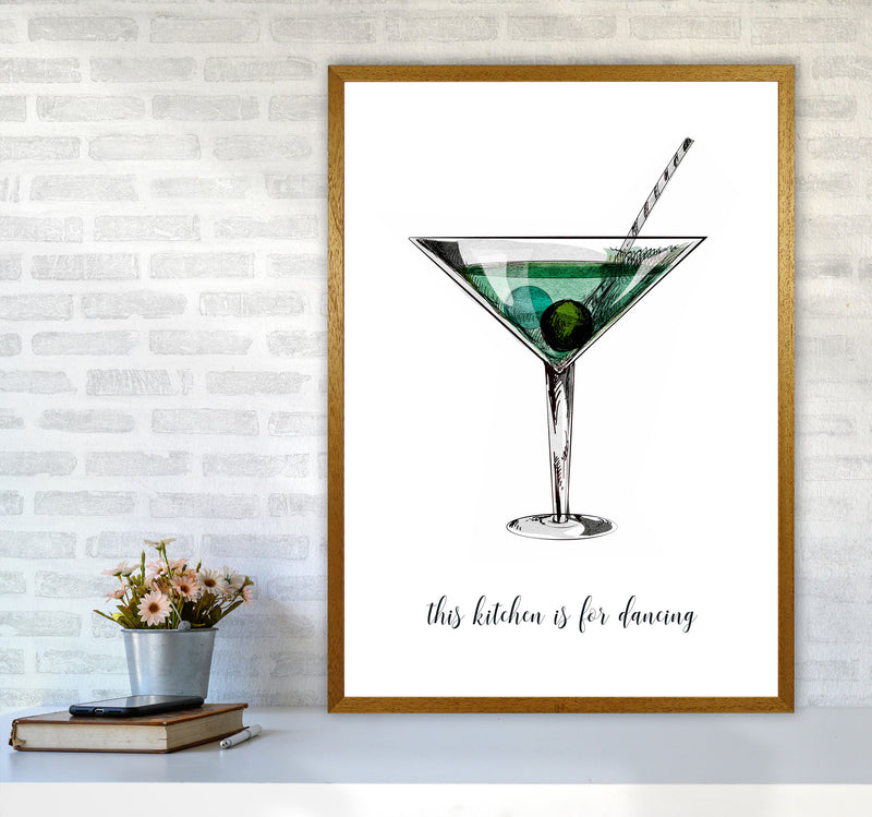 Kitchen Dancers Quote Contemporary Art Print by Kubistika A1 Print Only