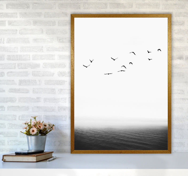 The Seaside Landscape Contemporary Art Print by Kubistika A1 Print Only