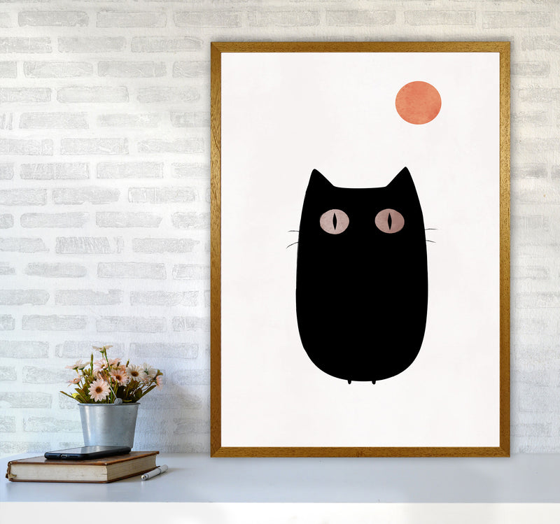 The Cat Contemporary Art Print by Kubistika A1 Print Only