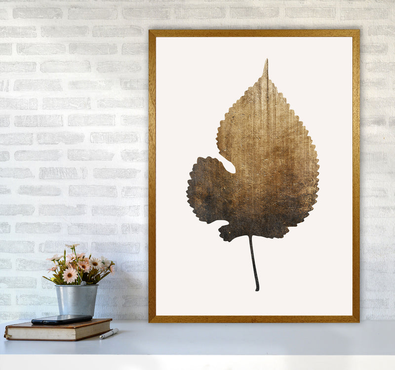 Golden leaf No Botanical Art Print by Kubistika A1 Print Only