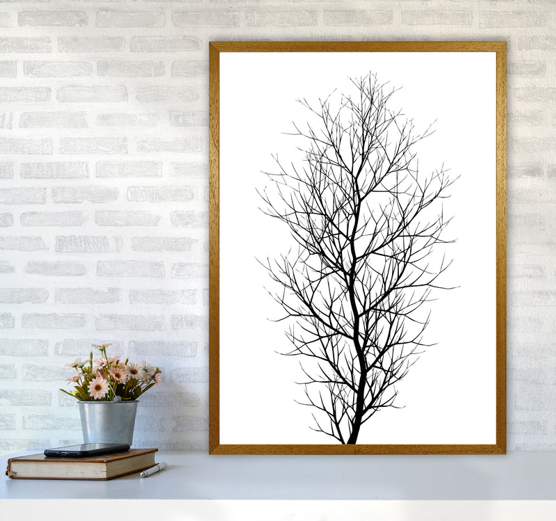 The Tree - BLACK Contemporary Art Print by Kubistika A1 Print Only