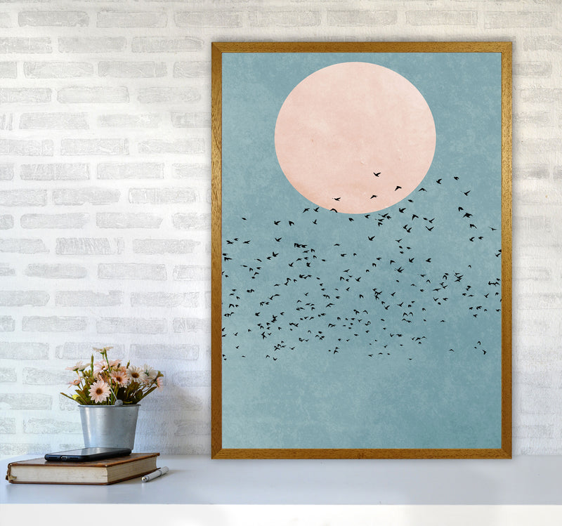 A Fly Away Modern Contemporary Art Print by Kubistika A1 Print Only