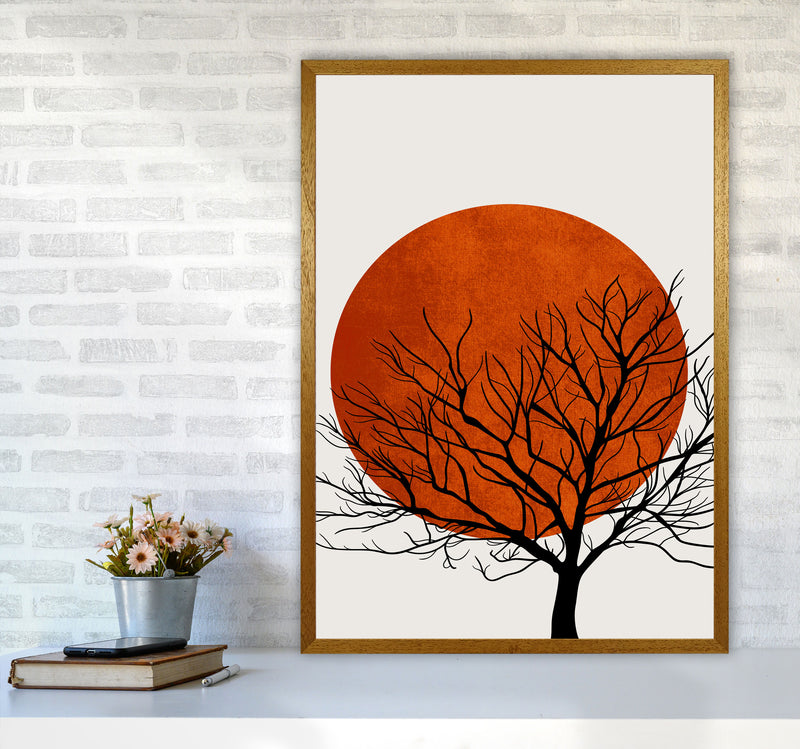 A Blooming Oak  Modern Contemporary Art Print by Kubistika A1 Print Only