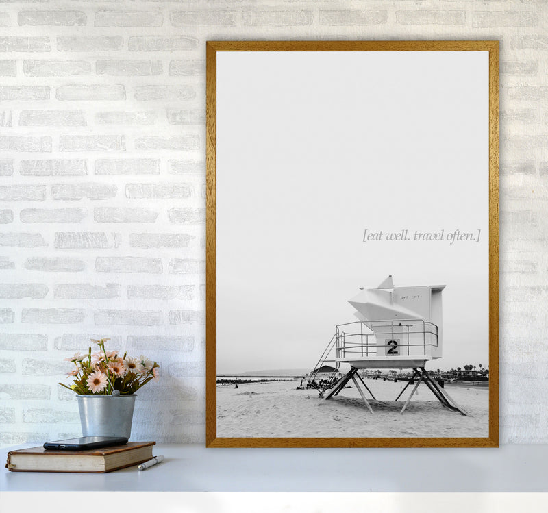 Eat Well Travel Often Photography Art Print by Kubistika A1 Print Only