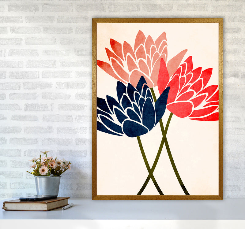 Three Blossoms Art Print by Kubistika A1 Print Only