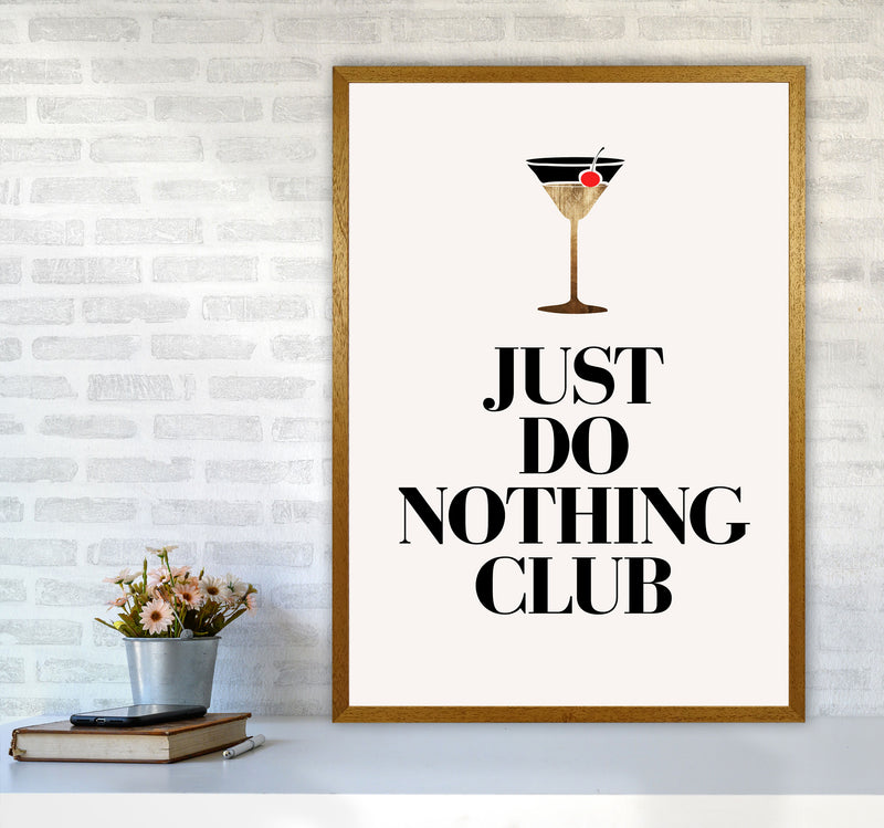Just Do Nothing Art Print by Kubistika A1 Print Only