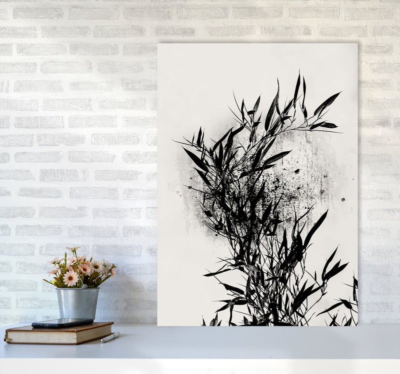 Always Bloom Contemporary Art Print by Kubistika A1 Black Frame