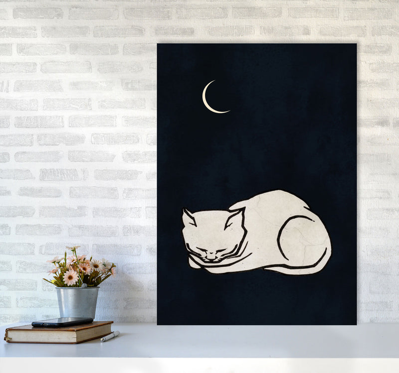 Cozy dreams Vintage Art Print by Kubistika A1 Black Frame