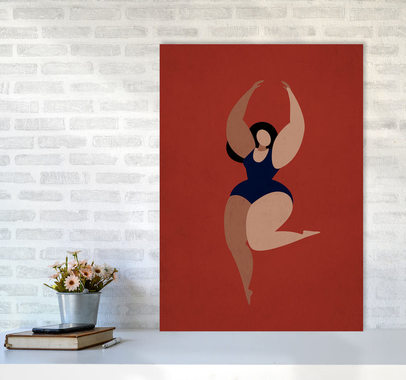 Prima Ballerina X Art Print by Kubistika A1 Black Frame