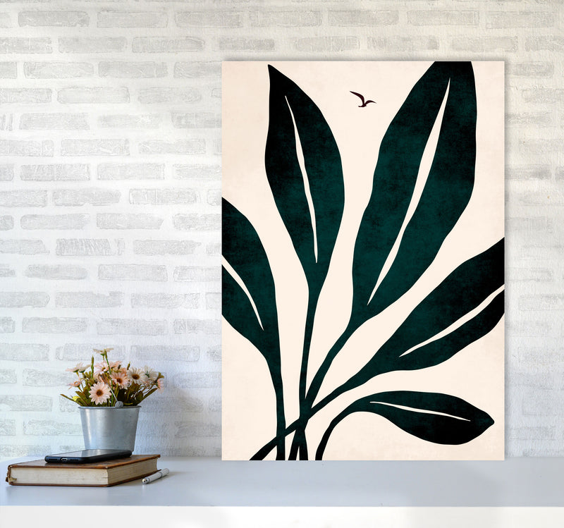 Ophelia - verde Art Print by Kubistika A1 Black Frame