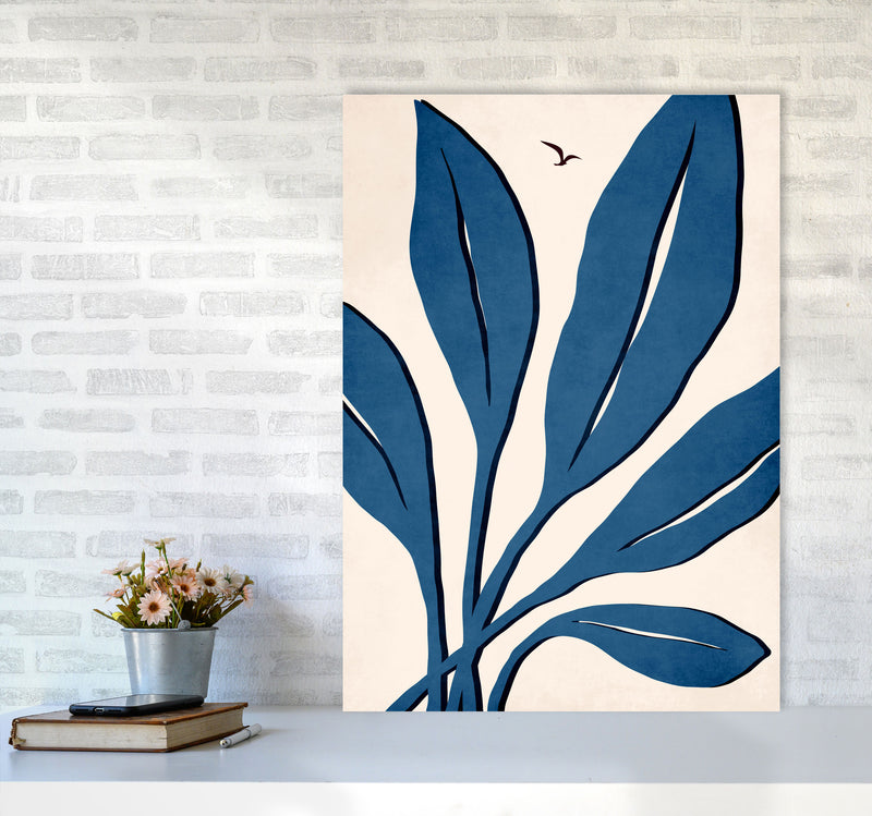 Ophelia - bleu Art Print by Kubistika A1 Black Frame