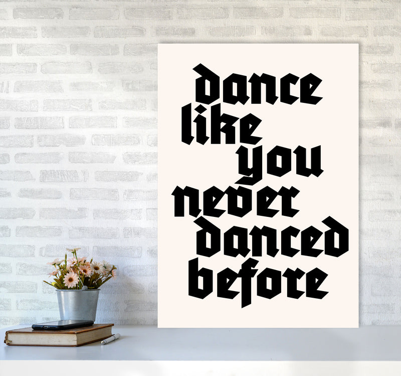 Dance Like Never Before Art Print by Kubistika A1 Black Frame