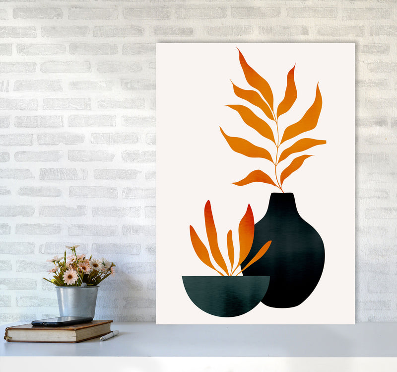 Autumn Flowers - 3 Art Print by Kubistika A1 Black Frame