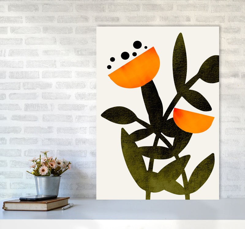 A Flower Called Polly Art Print by Kubistika A1 Black Frame