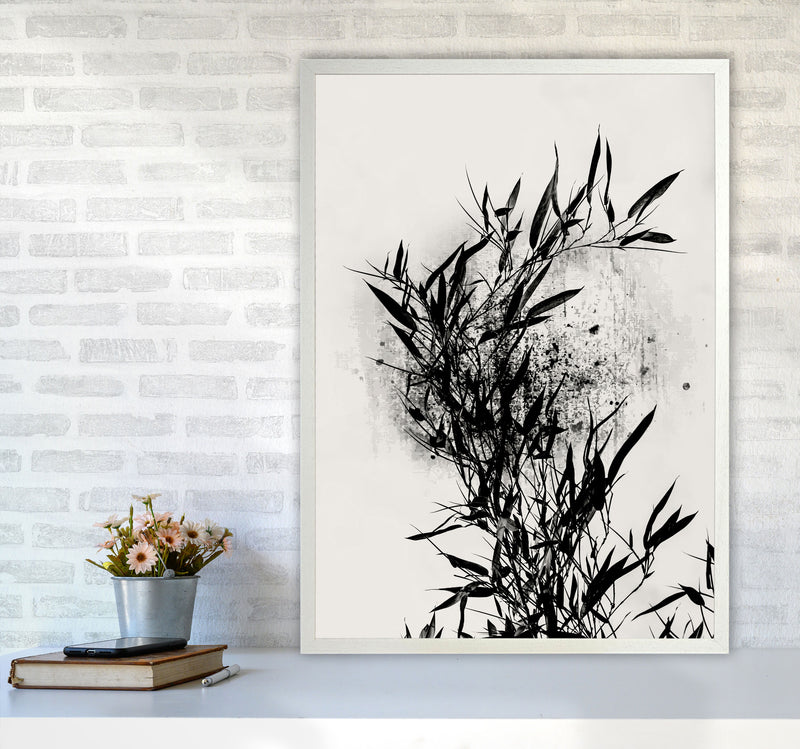 Always Bloom Contemporary Art Print by Kubistika A1 Oak Frame