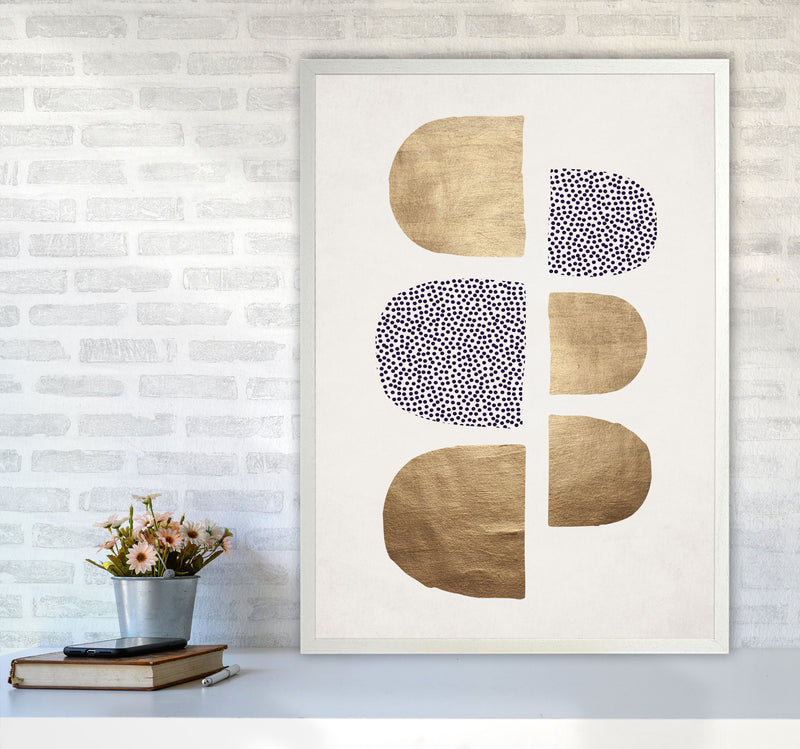 Geometric Abstracta Abstract Art Print by Kubistika A1 Oak Frame