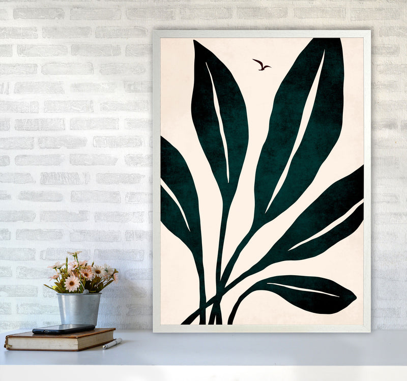 Ophelia - verde Art Print by Kubistika A1 Oak Frame