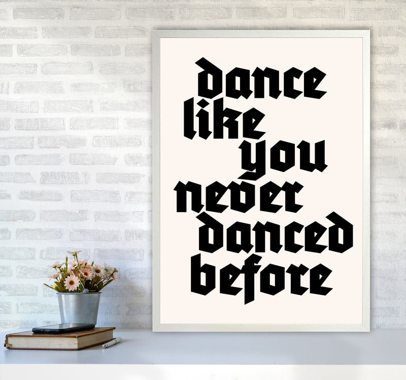 Dance Like Never Before Art Print by Kubistika A1 Oak Frame