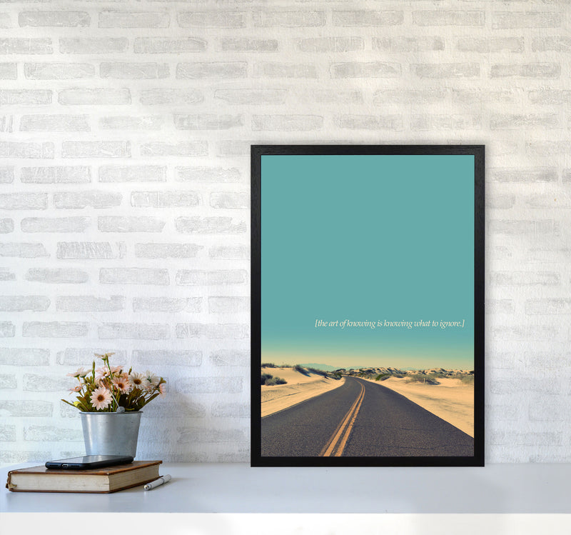 The Art Of Knowing Landscape Contemporary Art Print by Kubistika A2 White Frame