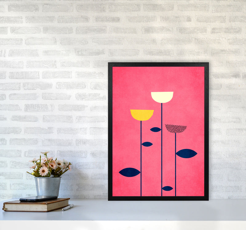 We Are Family - 3 Colourful Modern Art Print by Kubistika A2 White Frame