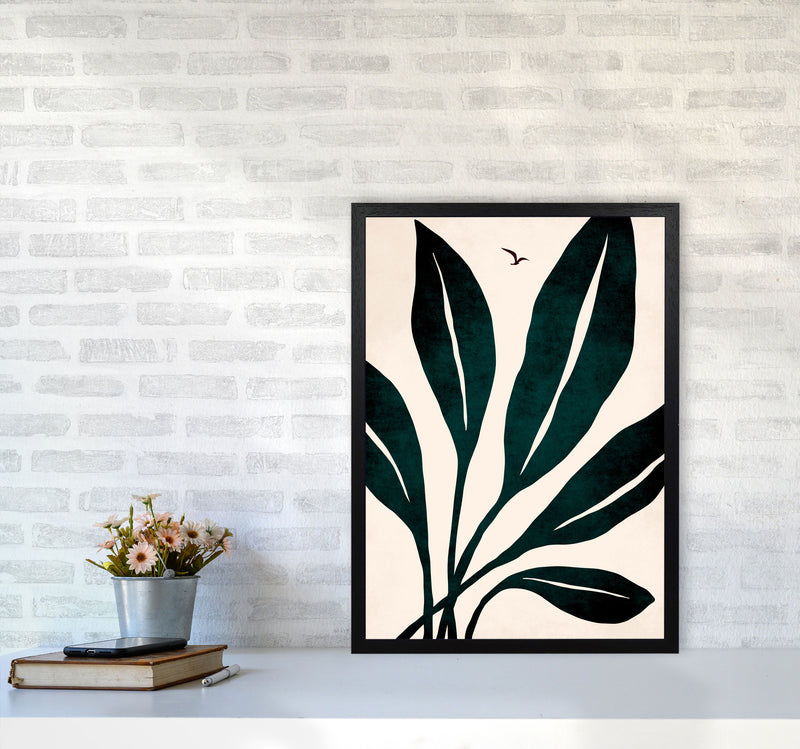 Ophelia - verde Art Print by Kubistika A2 White Frame