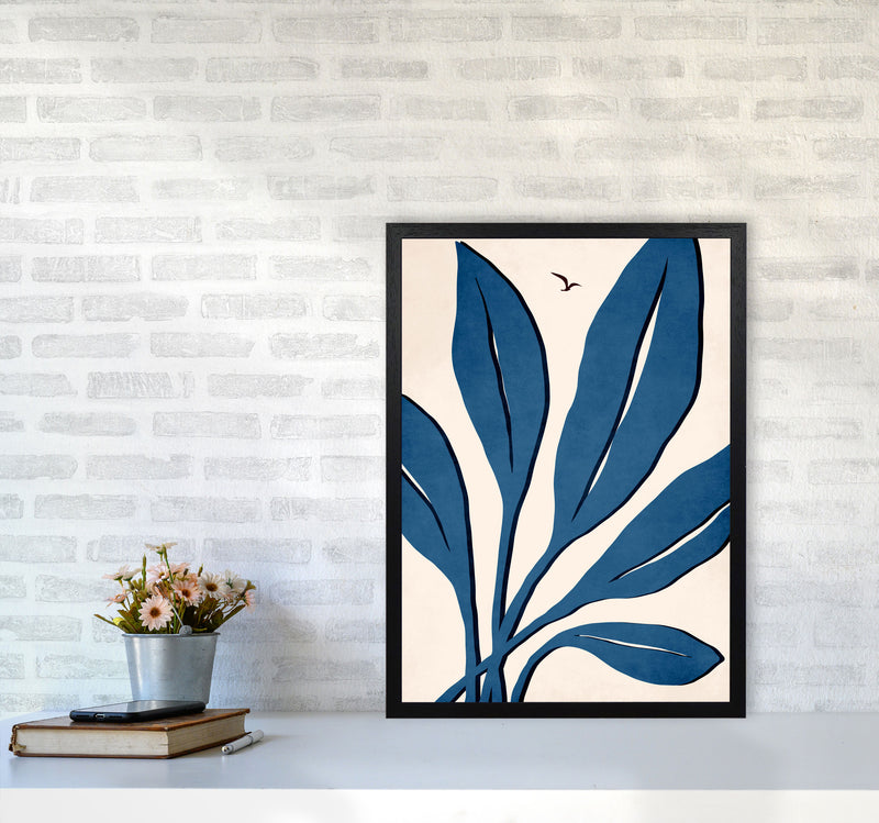 Ophelia - bleu Art Print by Kubistika A2 White Frame
