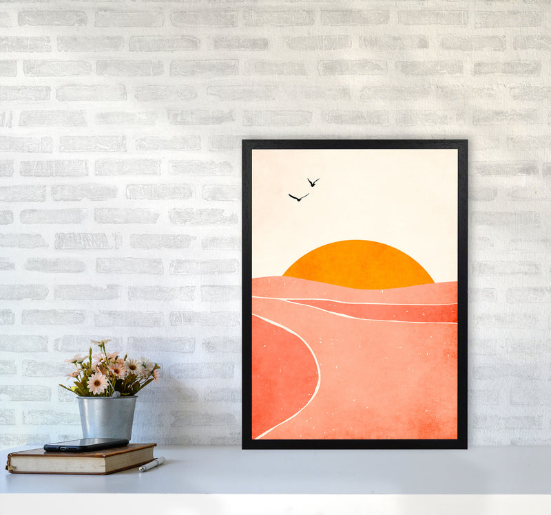 Dancing In The Sun Art Print by Kubistika A2 White Frame