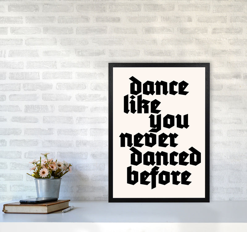 Dance Like Never Before Art Print by Kubistika A2 White Frame