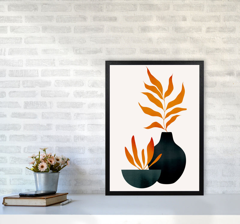 Autumn Flowers - 3 Art Print by Kubistika A2 White Frame