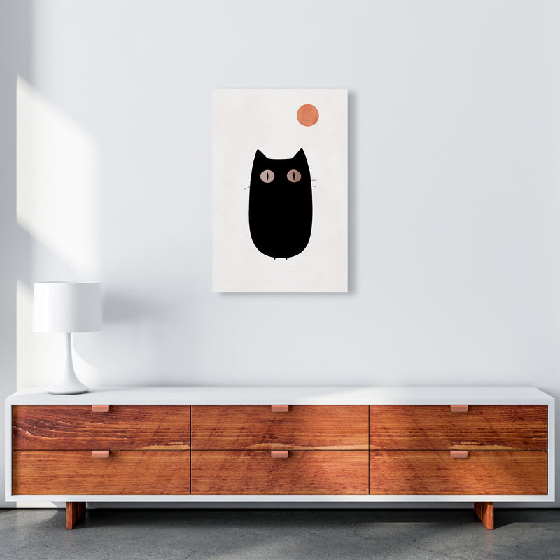 The Cat Contemporary Art Print by Kubistika A2 Canvas