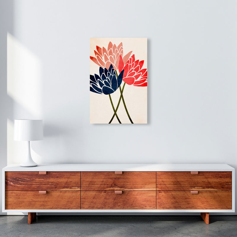 Three Blossoms Art Print by Kubistika A2 Canvas