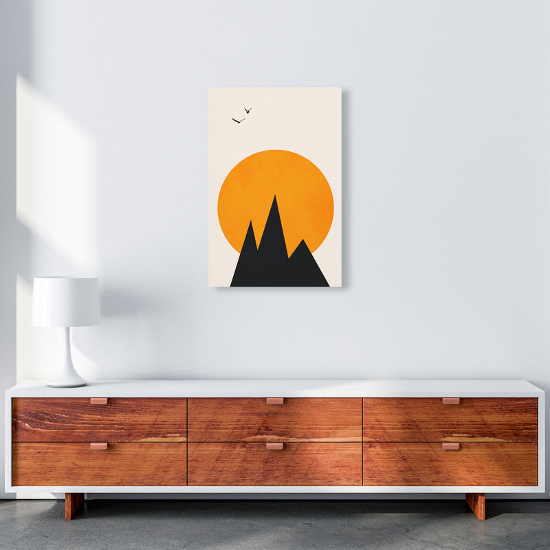 Les Alpes Art Print by Kubistika A2 Canvas