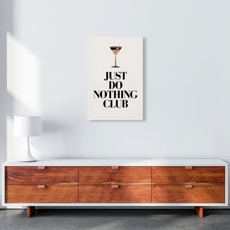 Just Do Nothing Art Print by Kubistika A2 Canvas