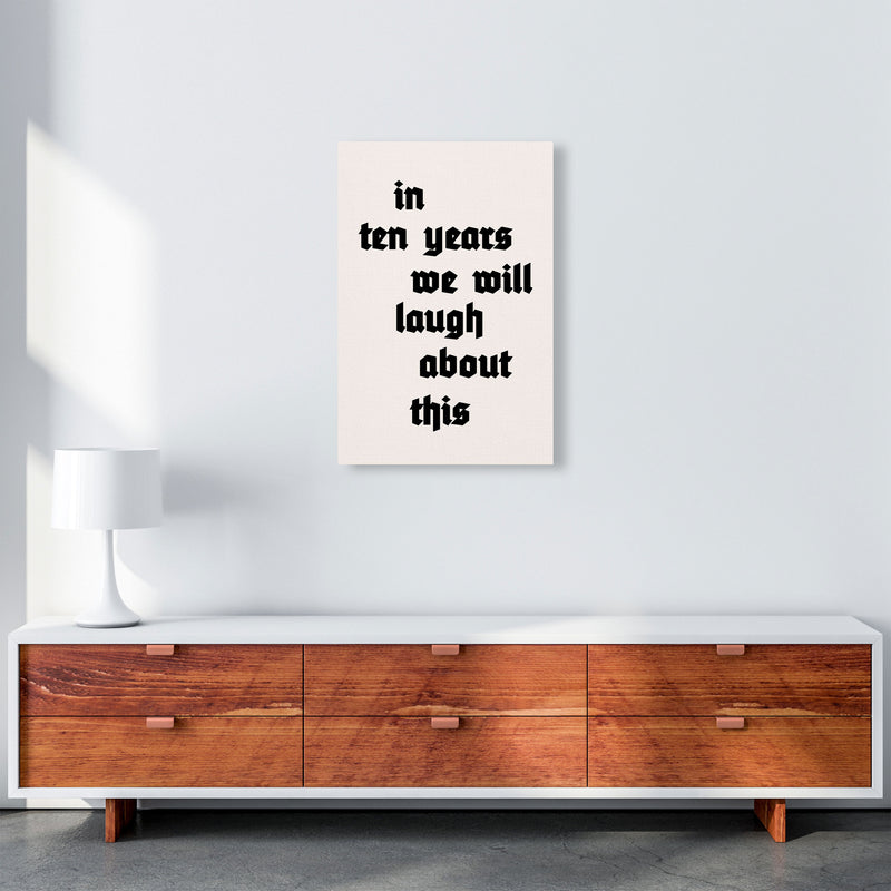 In Ten Years Art Print by Kubistika A2 Canvas