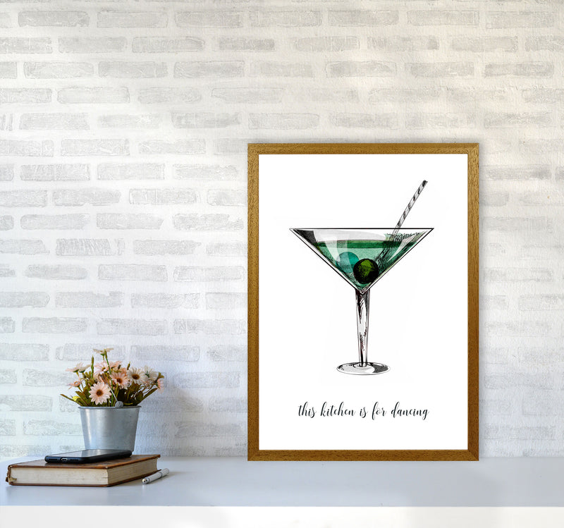 Kitchen Dancers Quote Contemporary Art Print by Kubistika A2 Print Only