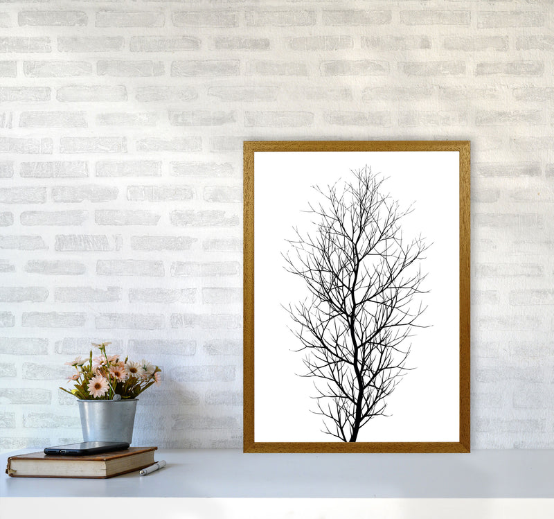 The Tree - BLACK Contemporary Art Print by Kubistika A2 Print Only