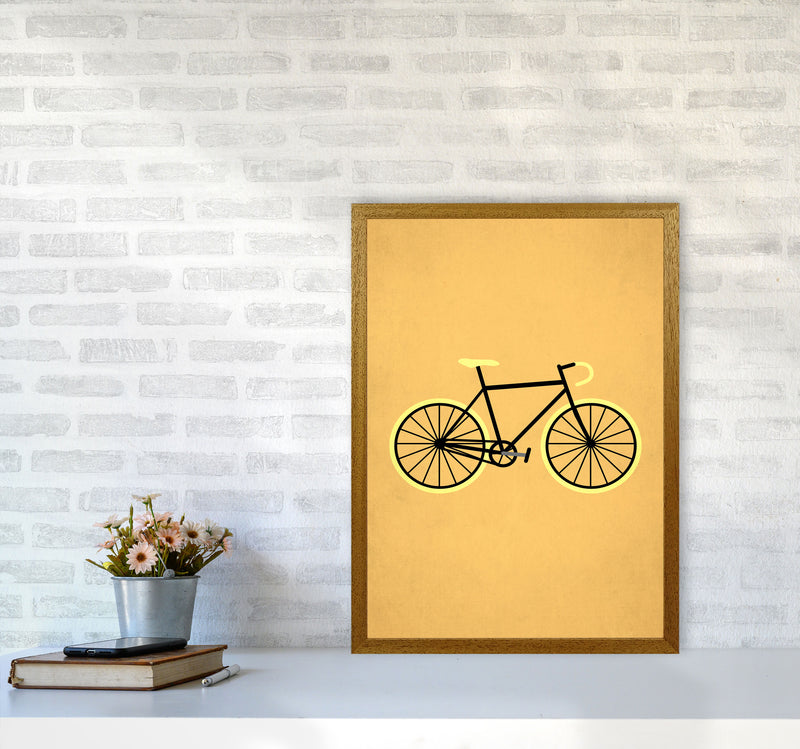Bicycle Love Modern Art Print by Kubistika A2 Print Only