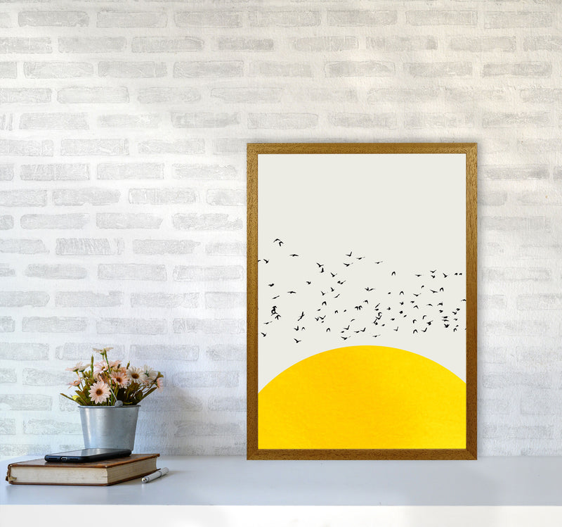 1000 Birds Modern Abstract Art Print by Kubistika A2 Print Only