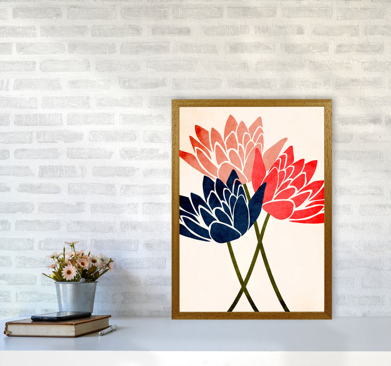 Three Blossoms Art Print by Kubistika A2 Print Only