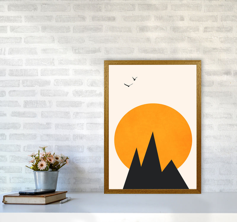 Les Alpes Art Print by Kubistika A2 Print Only