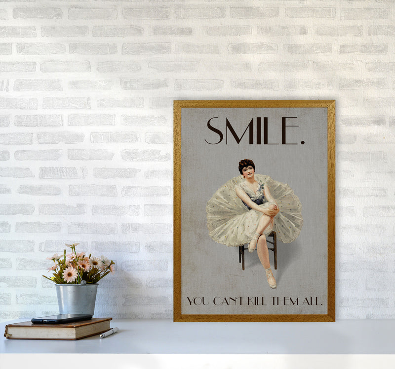 Keep Smiling Art Print by Kubistika A2 Print Only