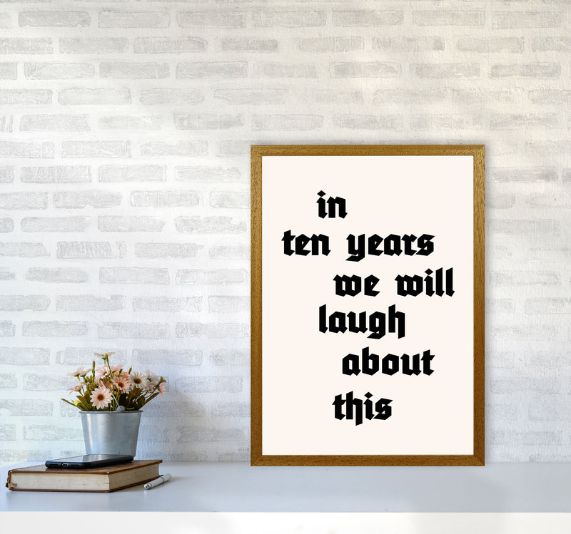 In Ten Years Art Print by Kubistika A2 Print Only
