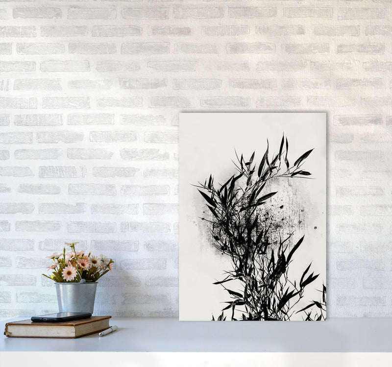 Always Bloom Contemporary Art Print by Kubistika A2 Black Frame