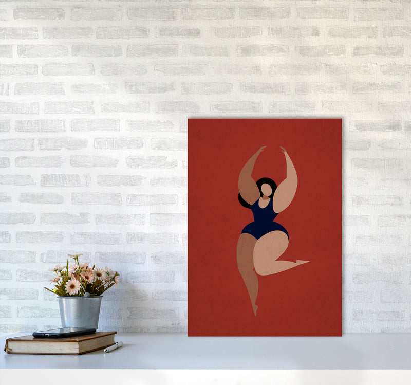 Prima Ballerina X Art Print by Kubistika A2 Black Frame
