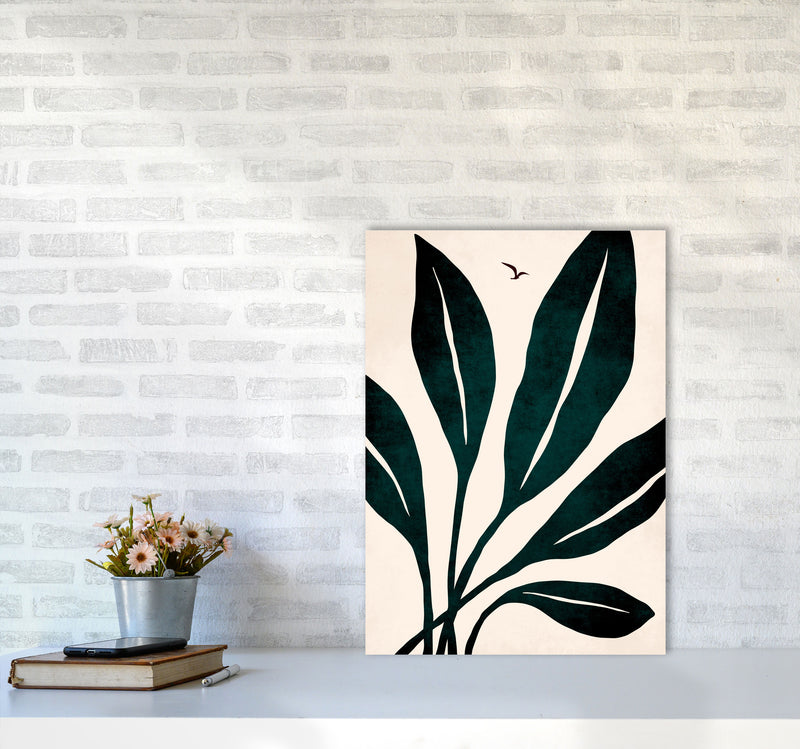 Ophelia - verde Art Print by Kubistika A2 Black Frame