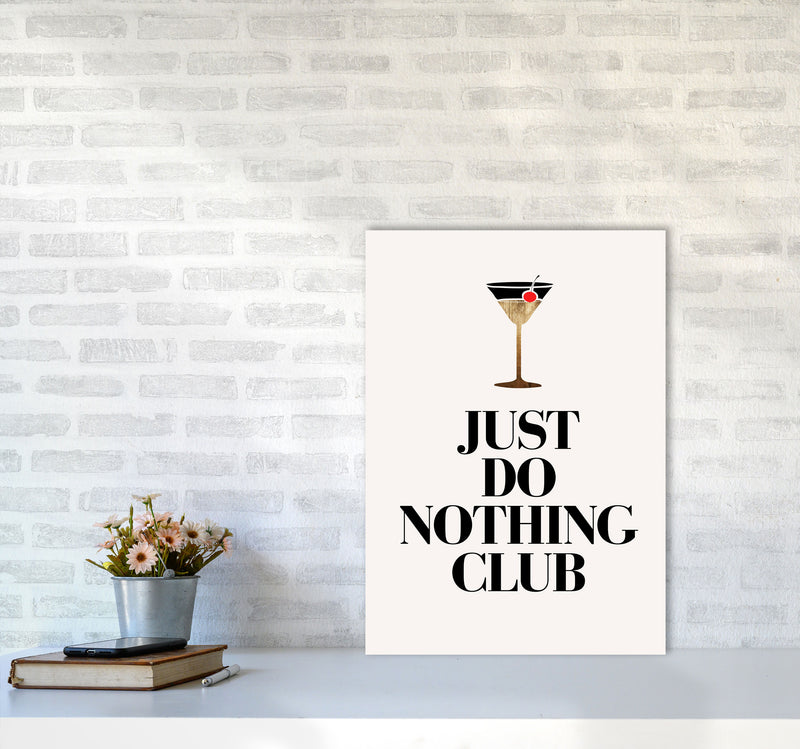 Just Do Nothing Art Print by Kubistika A2 Black Frame