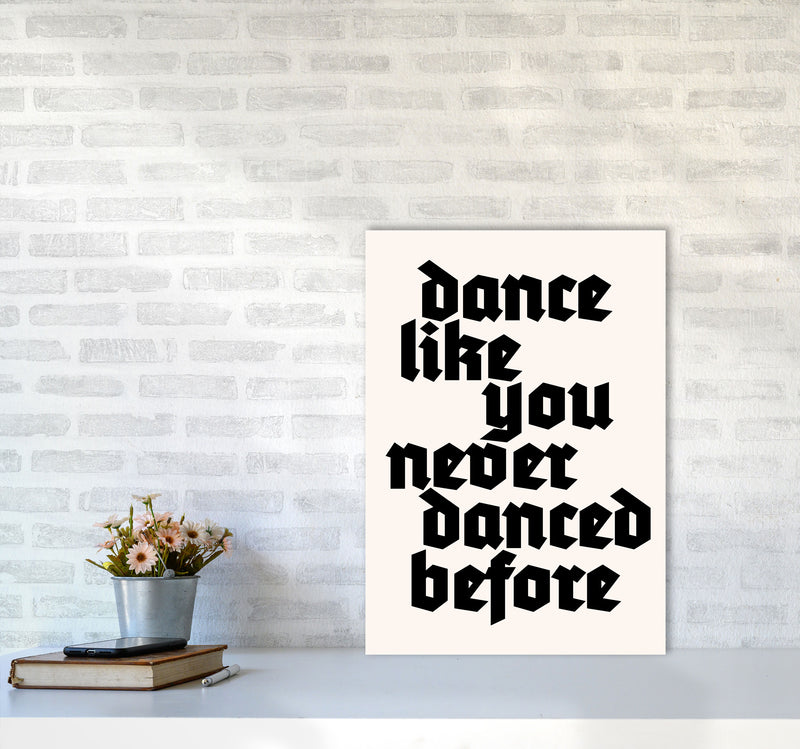 Dance Like Never Before Art Print by Kubistika A2 Black Frame