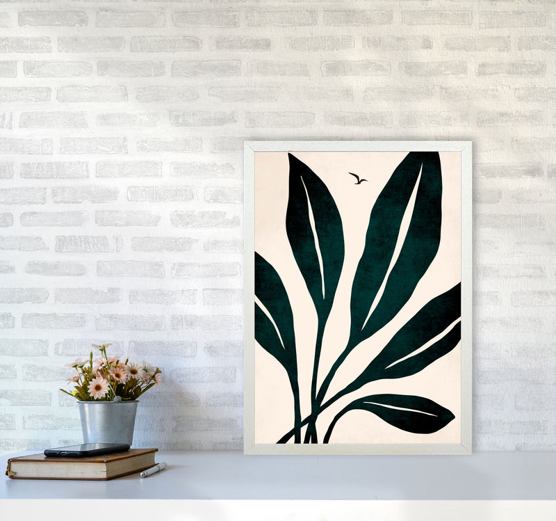 Ophelia - verde Art Print by Kubistika A2 Oak Frame