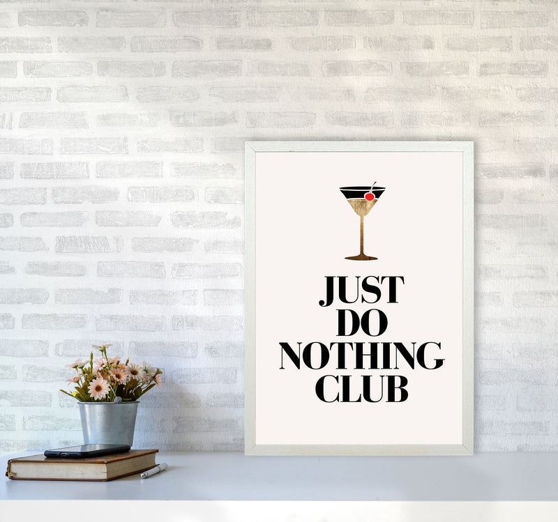 Just Do Nothing Art Print by Kubistika A2 Oak Frame