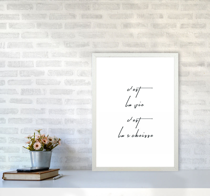 C`est la vie Art Print by Kubistika A2 Oak Frame